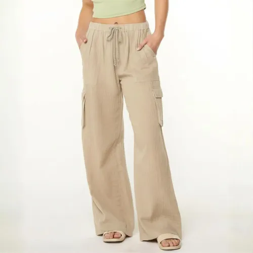 ROSUE Pantalón Mujer Cargo Wafer Sohana