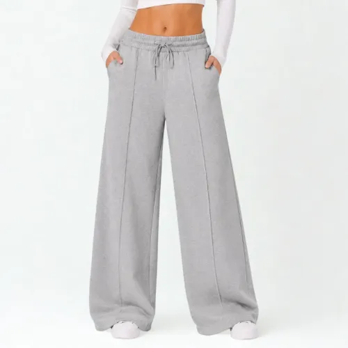 ROSUE Pantalón Palazzo Con Linea Pierna Ancha Mujer