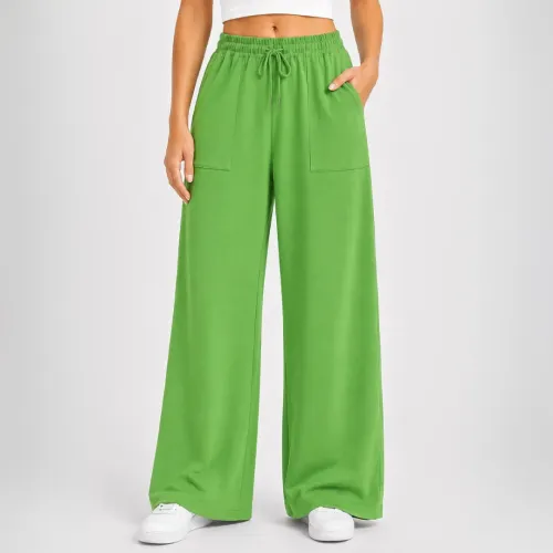ROSUE Pantalón Con Cordón En La Cintura Holgado Viena