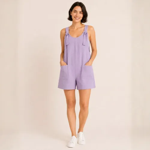 ROSUE Overol Short Otoño Primavera Verano Mujer Standart