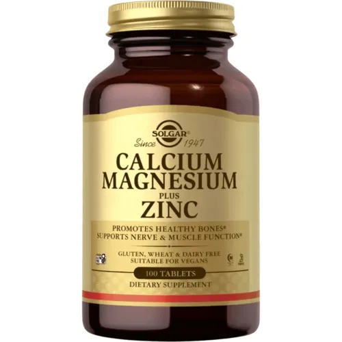 Solgar Calcium Magnesium Plus Zinc 100tab