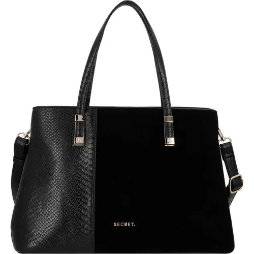 Secret Tote Bag M Zagreb Sc7 Black