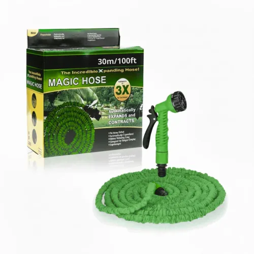 GENERICO Manguera Multiusos Expandible Retráctil Con Accesorios Hasta 30 Metros 7 En 1