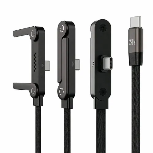 GENERICO Cable Carga Rápida Tipo C 240w Con Soporte Plegable Y Ajustable Para Celular