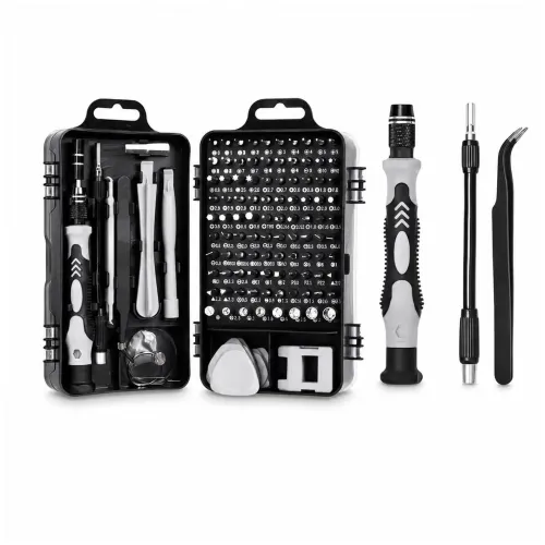 GENERICO Kit Destornillador 115 Piezas Con 98 Puntas Magnéticas De Precisión Multiusos
