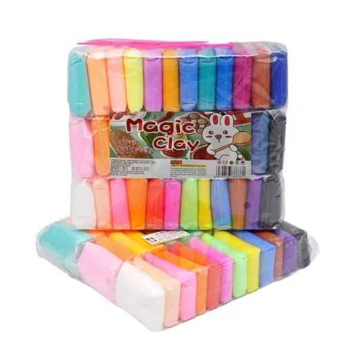 GENERICO Pack X36 Masas Plastilina Magic Clay Colores Variados - Default Title
