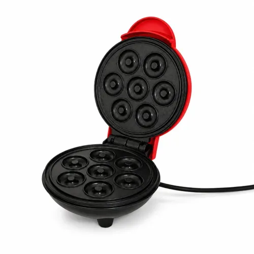 GENERICO Mini Wafflera Para 7 Mini Donas Antiadherente Eléctrica Portátil De 350w