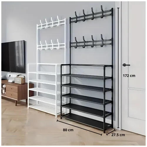 GENERICO Estante Organizador Zapatera Multiusos 5 Niveles 172x80x27.5
