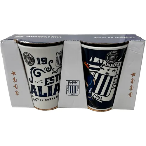 ALIANZA LIMA Set X2 Taza Latte Alianza Lima 360ml