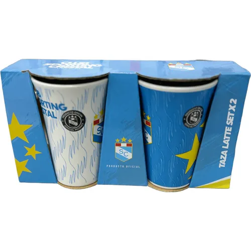 SPORTING CRISTAL Set X2 Taza Latte Sporting Cristal 360ml