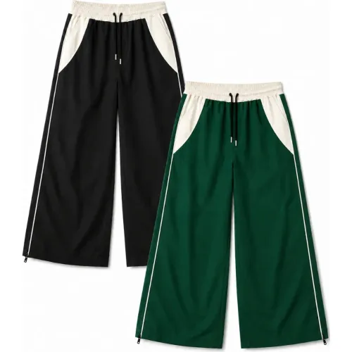 ENKI Pack2 Pantalón Bicolor Negro Verde