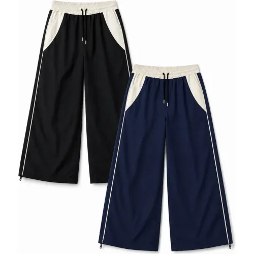 ENKI Pack2 Pantalón Bicolor Negro Azul