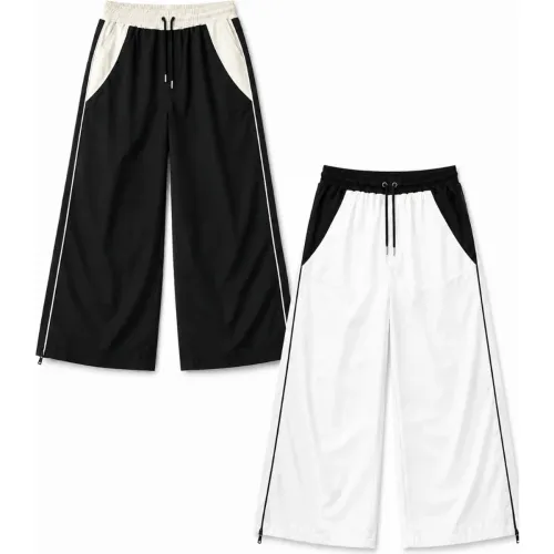 ENKI Pack2 Pantalón Bicolor Negro Blanco