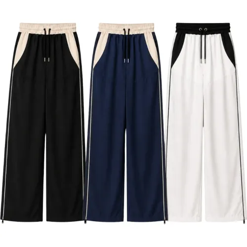 ENKI Pack3 Pantalón Bicolor Negro Azul Blanco