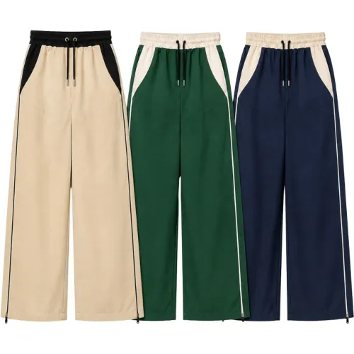 ENKI Pack3 Pantalón Bicolor Beige Verde Azul