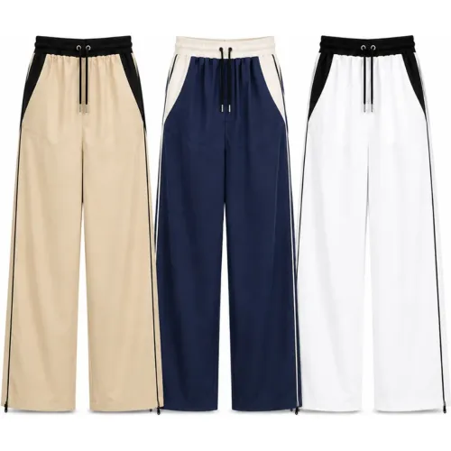 ENKI Pack3 Pantalón Bicolor Beige Azul Blanco