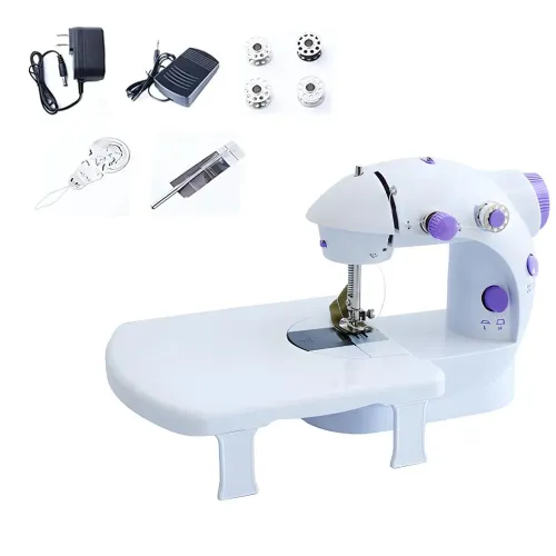 GENERICO Maquina De Coser Eléctrica Portátil Con Pedal + Mesa Soporte