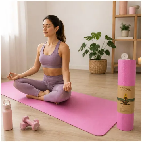 GENERICO Tapete Colchoneta De Yoga Pilates Y Ejercicio Antideslizante 173x61cm Color Aleatorio