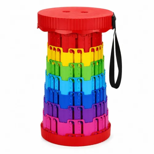 GENERICO Banco Plegable Retráctil Portátil Multiusos Para Camping Pesca Viajes Color Aleatorio