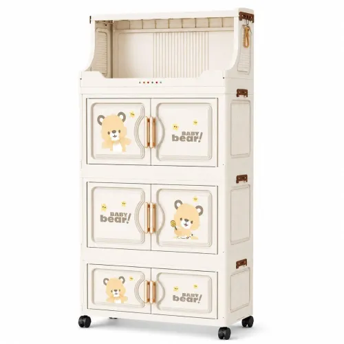 GENERICO Armario Organizador De Juguetes Infantil Multifuncional Plegable 104x60x29cm