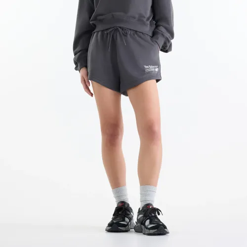 New Balance Short Deportivo Mujer Trackside French Terry