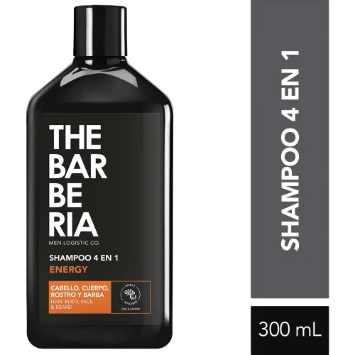 THE BARBERÍA Shampoo The Barberia Men Log 4 En 1 Energyx300ml