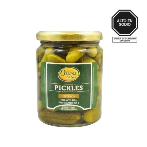 OLIVOS DEL SUR Pickles Enteros 550 Gr