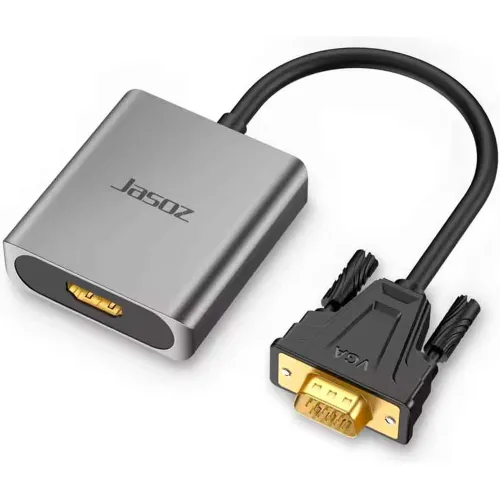GENERICO Adaptador Vga Macho A Hdmi Hembra Full Hd Convertidor Con Audio