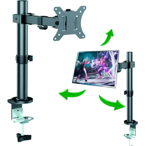 GENERICO Rack Para Monitor Vesa Hasta 32 Pulg 100x100 75x75 Acero Brazo Tubo Tu