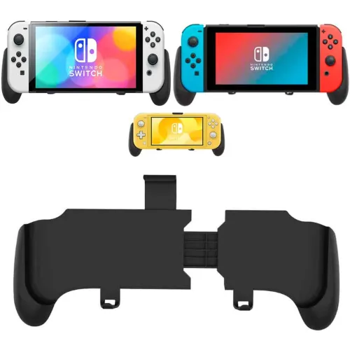 GENERICO Sujetador Para Nintendo Switch Oled Clásico Lite Con Soporte Negro