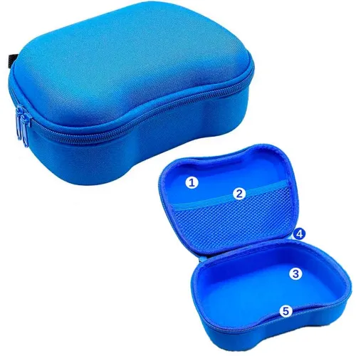 GENERICO Estuche Para Mandos Ps5, Ps4, Xbox, Nintendo Switch, Rígido Azul