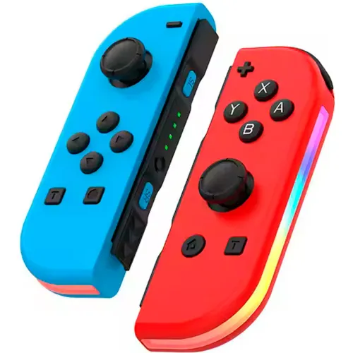 GENERICO Set 2 Joycons Rgb Alternativo Para Nintendo Switch Y Oled Rojo/Azul