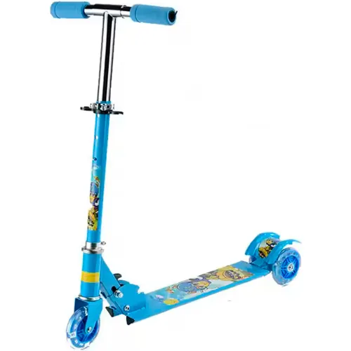 GENERICO Scooter Para Niños Azul Con Luces 3 Llantas Aluminio