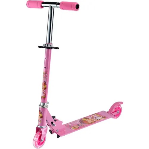 GENERICO Scooter Para Niños Rosado Con Luces 3 Llantas Aluminio