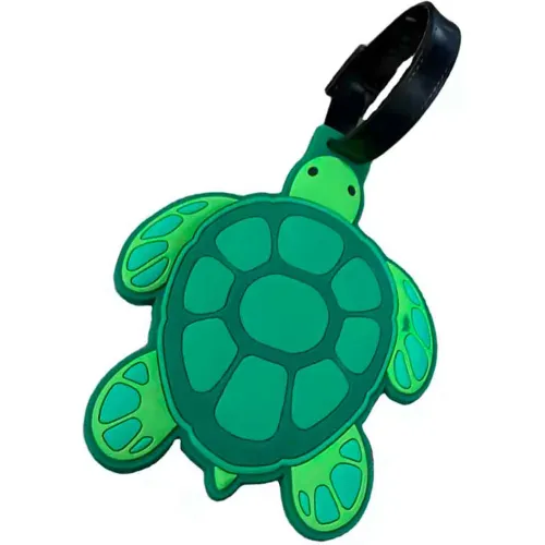 GENERICO Etiqueta De Maleta Distintivo Datos Silicon 11cm Tortuga