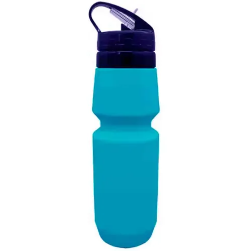 GENERICO Botella De Agua Plegable Tomatodo 700ml Para Viaje Silicon Turquesa