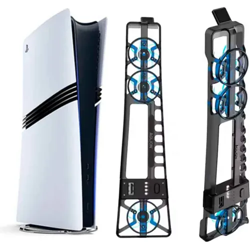 GENERICO Cooler Para Ps5 Pro Slim Lector Y Digital Y Usb 3 Velocidades Luces Ao