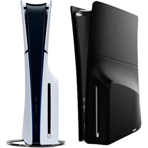 GENERICO Funda Para Consola Ps5 Slim Disco Protector Silicona Negro