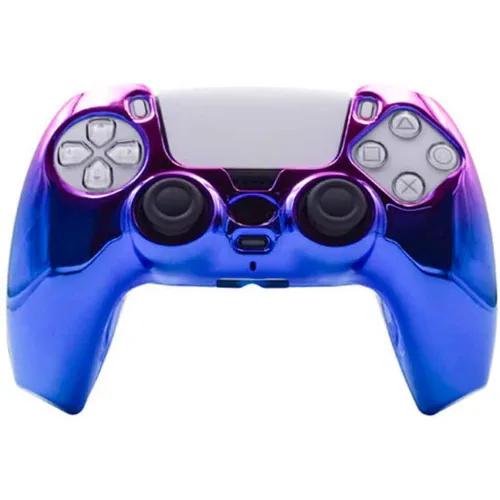GENERICO Case Para Mando Ps5 Dualsense Protector Rígido Azul Con Morado