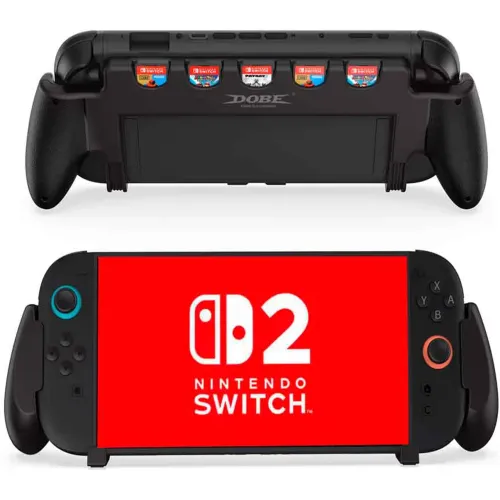 GENERICO Sujetador Para Nintendo Switch 2 Con Portajuegos Negro