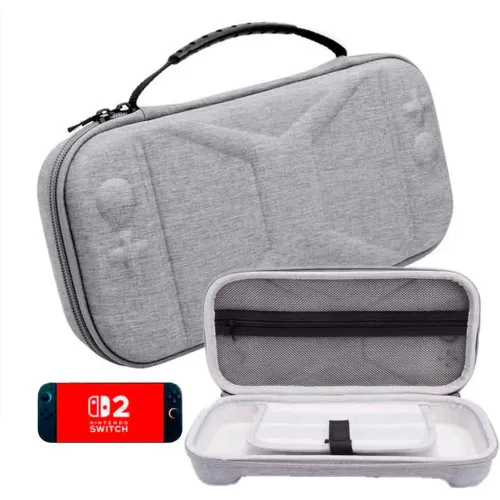 GENERICO Estuche Para Nintendo Switch 2 Rígido Gris