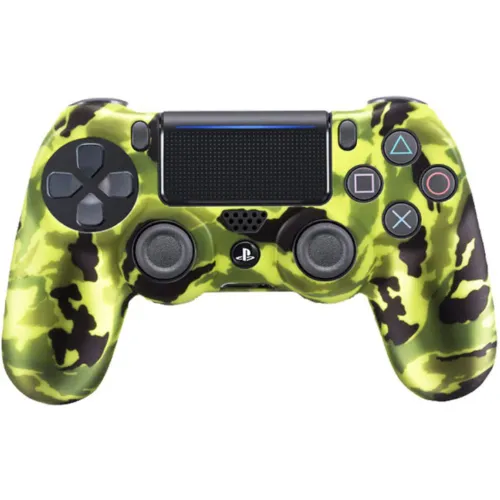 GENERICO Funda Para Mando Ps4 Dualshock Verde Claro Camuflado