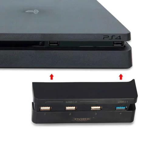 GENERICO Hub Usb Multipuerto Para Ps4 Slim