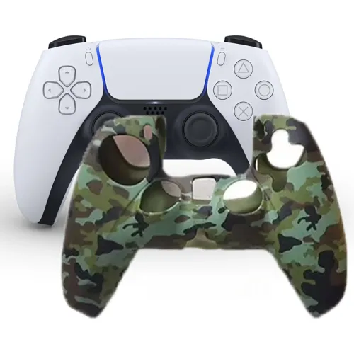 GENERICO Funda Para Mando Ps5 Dualsense Verde Camuflado