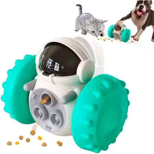 GENERICO Juguete Para Perros Robot Dispensador Balancín Llan Turquesa