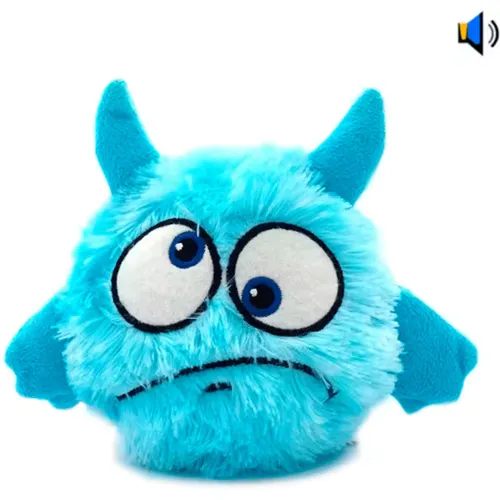 GENERICO Juguete Para Perros Monster Saltarín Con Sonido Felpa Azul