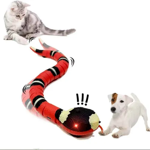 GENERICO Juguete Para Gatos Y Perros Serpiente Automática Rojo 9909s
