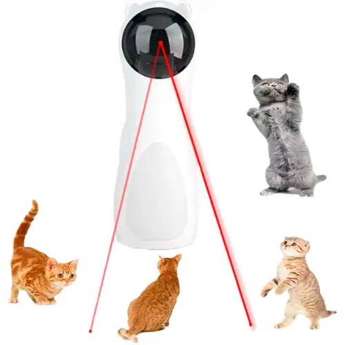 GENERICO Juguete Para Gatos Láser Automático Inteligente Blanco