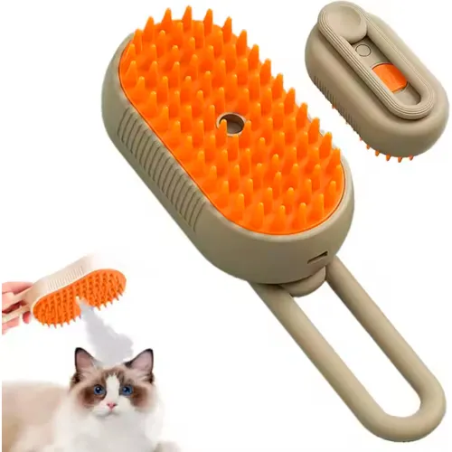 GENERICO Cepillo Para Gatos Perros Vapor Recargable Plega 12cm Marrón