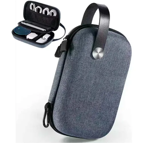 GENERICO Estuche Organizador Rígido Electrónicos De Viaje Impermeable Azulino